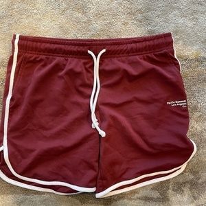 Red PacSun Dolphin Shorts